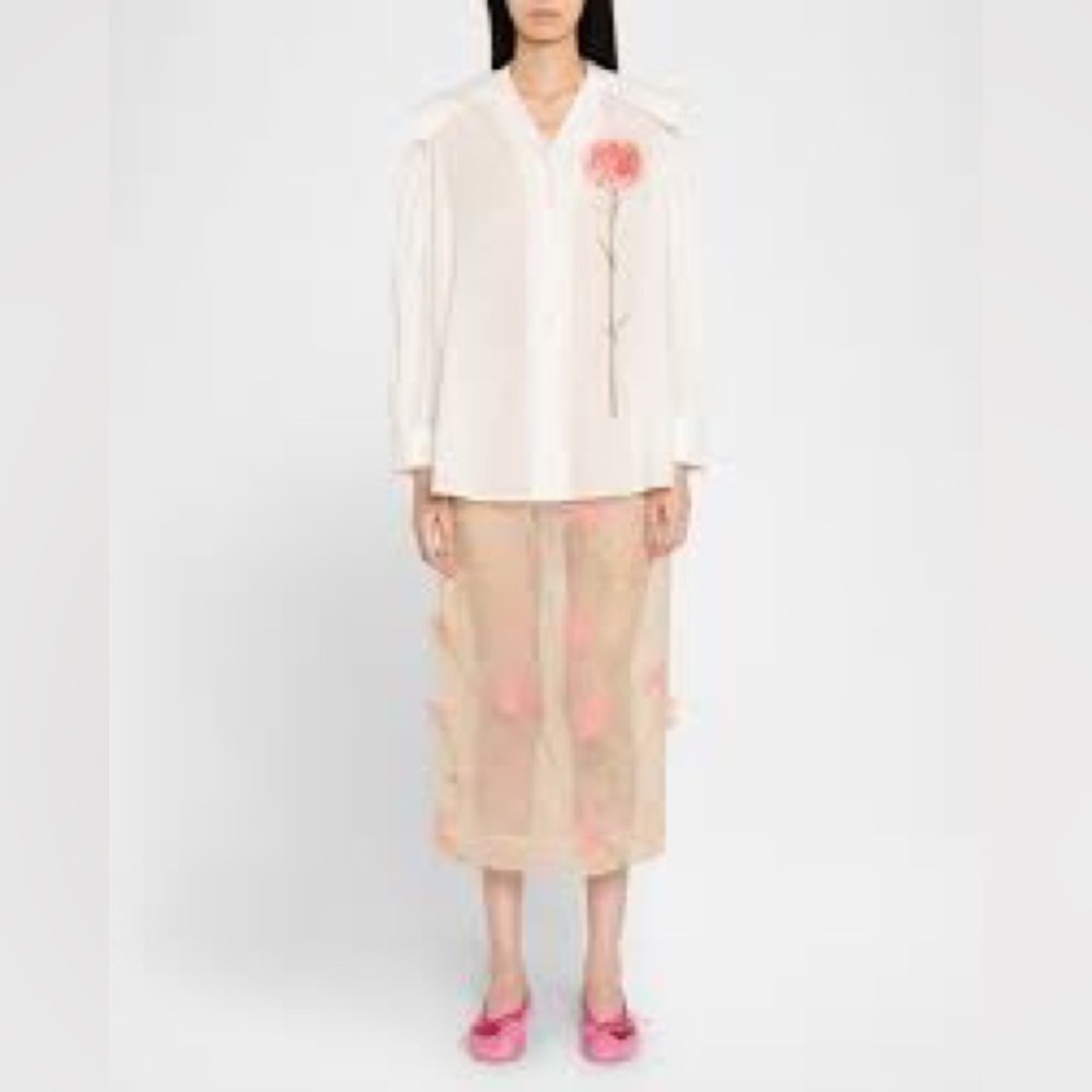 🌹Rose silk blouse